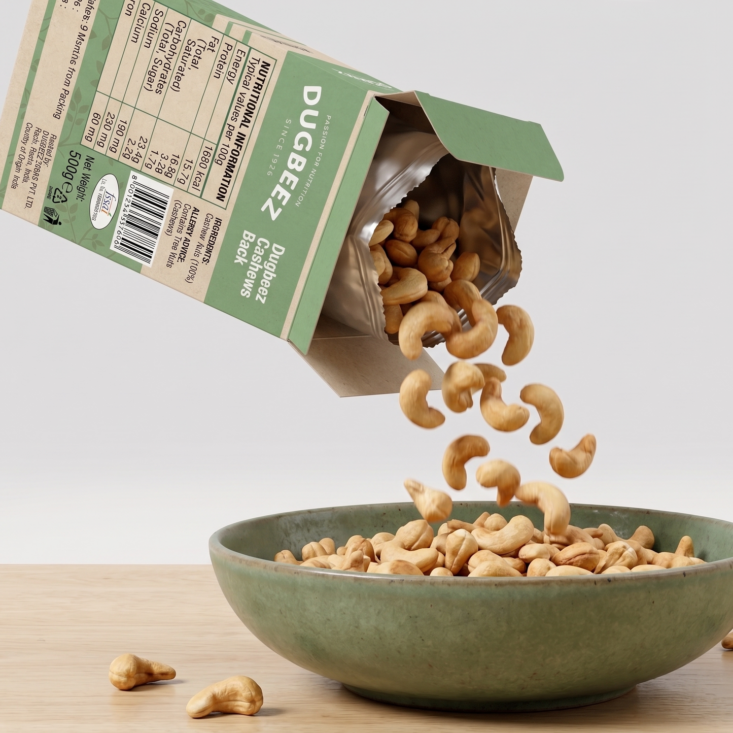 dugbeez jumbo size cashew 500g